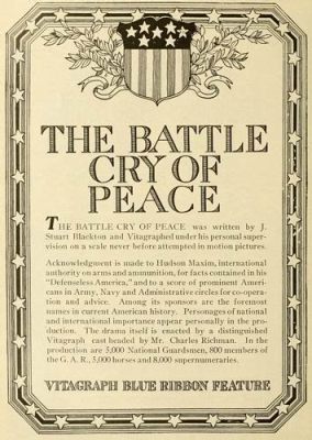 The Battle Cry of Peace! A powerful tale of love and loss set against the backdrop of World War I